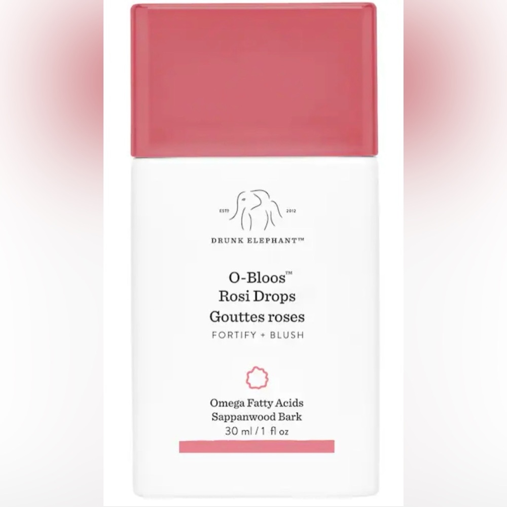 Drunk Elephant O-Bloos Rosi Drops Fortify + Blush - Pink
